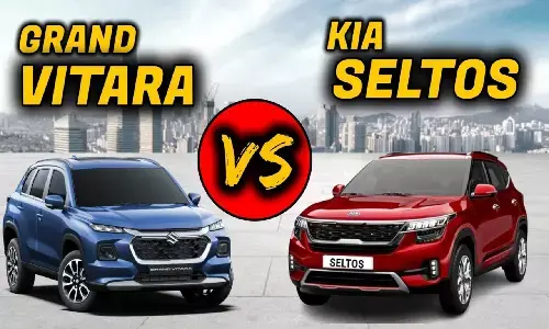 Kia Seltos vs Maruti Grand Vitara : किआ सेल्टोस और ग्रैंड विटारा में कौन है बाप, जानें डिटेल्स में