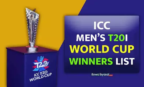 ICC T20 World Cup Winners List