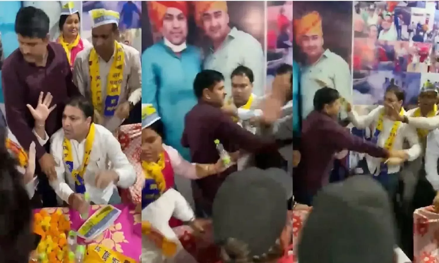 AAP विधायक गुलाब सिंह यादव को पार्टी के कार्यकर्ताओं ने पीट डाला! वीडियो वायरल हो गया