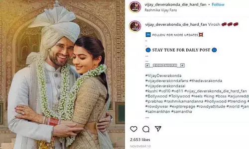 Vijay Devarakonda और Rashmika Mandanna ने की चोरी-छिपे शादी? फोटोज हुईं वायरल Vijay Devarakonda और Rashmika Mandanna ने की चोरी-छिपे शादी? फोटोज हुईं वायरल