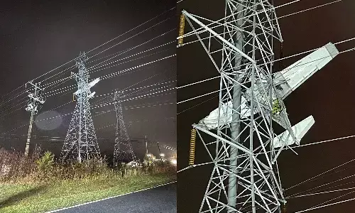 अमेरिका में हवाई जहाज तारों में फंस गया, 90 हज़ार घरों की बिजली चली गई