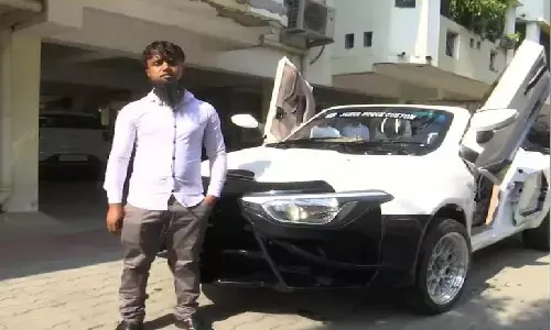 Swift Converted To Lamborghini: इस बंदे ने मारुती शिफ्ट को लैम्बोर्गिनी बना दिया