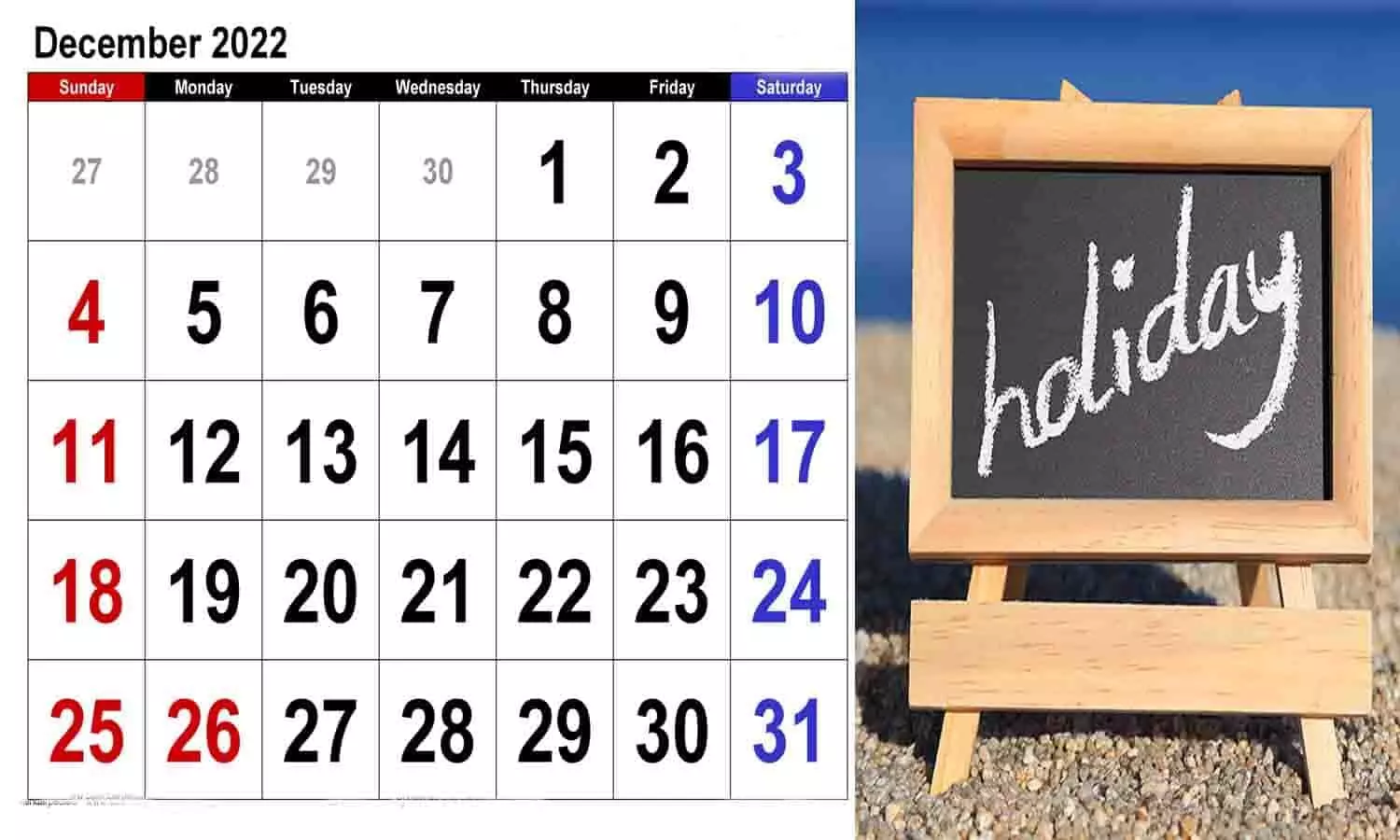 MP Holidays Calendar December 2022: सरकारी छुट्टियों का कैलेंडर सरकार ने किया जारी, हॉलिडे List के बारे में विस्तार से जाने