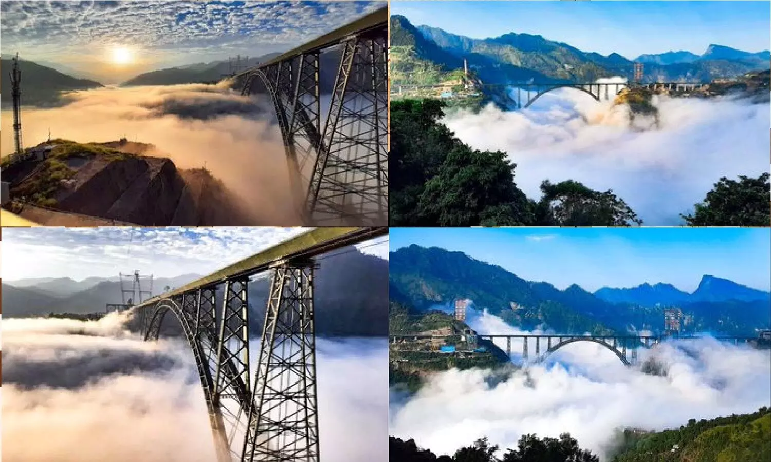 Chenab Bridge:दुनिया का सबसे ऊंचा रेल ब्रिज चिनाब ब्रिज भारत में है