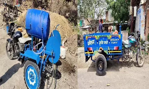 एमपी के नीमच में युवक ने बनाए जुगाड़ वाले उपकरण, खेती करना हुआ आसान