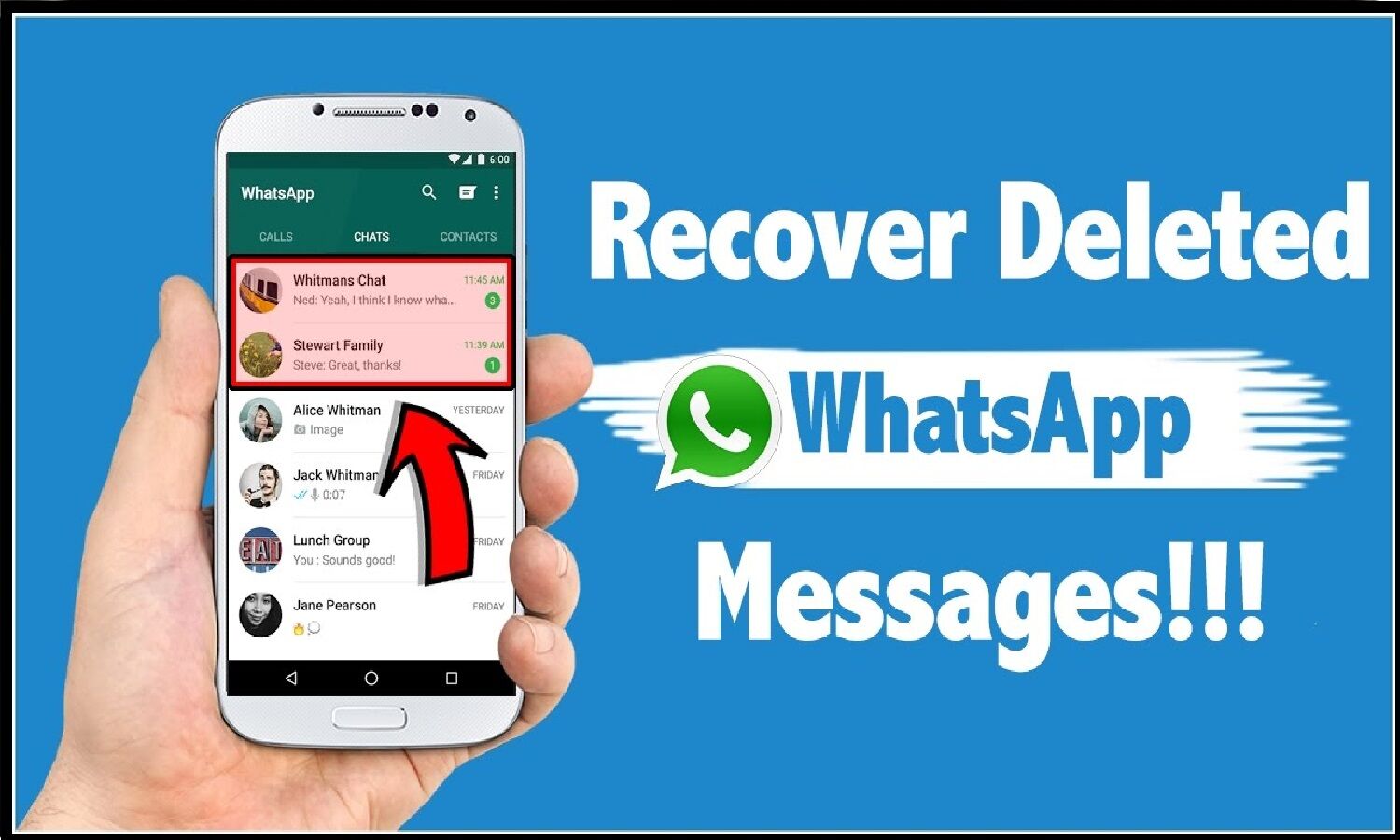 How to get back deleted messages in WhatsApp व्हाट्सऐप में डिलीट हुए