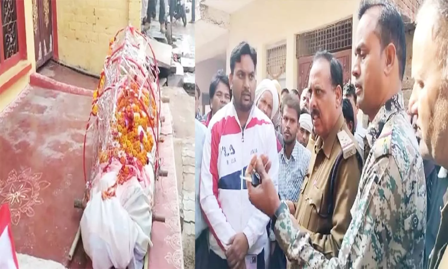 एमपी मुरैना में दूसरे के घर के सामने रख दी वृद्ध की लाश, जानिए परिजनों ने ऐसा क्यों किया