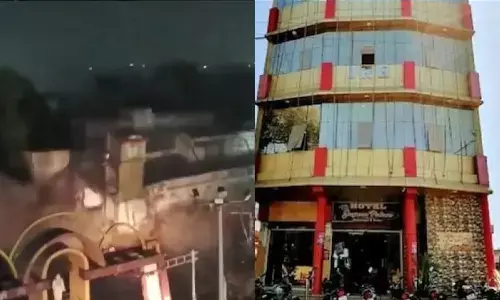 मध्य प्रदेश: सागर के पूर्व बीजेपी नेता का 5 मंजिला होटल डायनामाइट लगाकर उड़ा दिया मध्य प्रदेश: सागर के पूर्व बीजेपी नेता का 5 मंजिला होटल डायनामाइट लगाकर उड़ा दिया