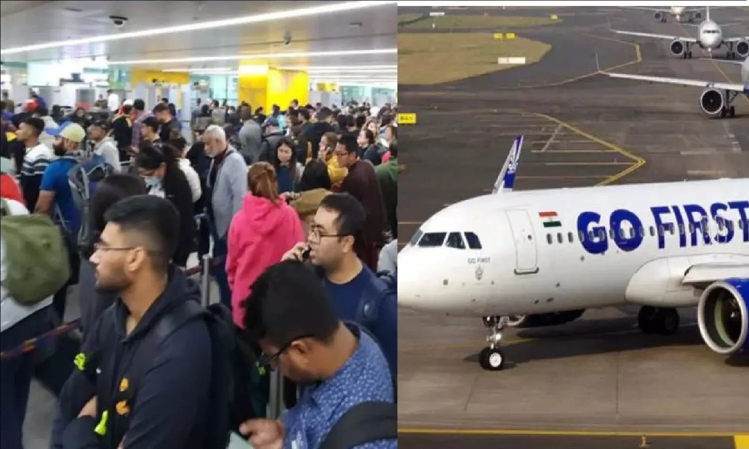 Go First की फ्लाइट बिना पैसेंजर्स के ही बेंगलुरु से दिल्ली चली गई, इधर एयरपोर्ट में 54 यात्री बैठे रह गए Go First की फ्लाइट बिना पैसेंजर्स के ही बेंगलुरु से दिल्ली चली गई, इधर एयरपोर्ट में 54 यात्री बैठे रह गए