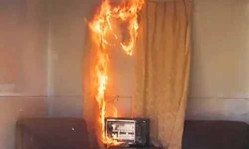 एमपी भिंड में रूम हीटर से लगी आगः बुजुर्ग की मौत, सामान जलकर खाक