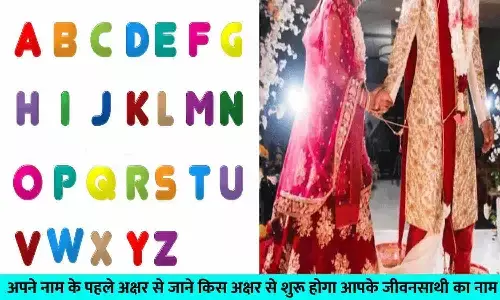 नाम के पहले अक्षर से जाने अपने होने वाले जीवनसाथी का नाम? यहाँ है पूरी A टू Z...List