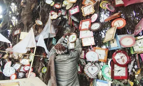 MP News: मध्यप्रदेश में हैं घड़ी वाले बाबा, पेड़ पर घड़ियां बांधने से बदल जाता है भक्तों का समय