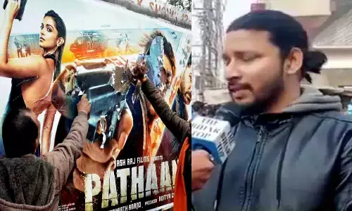 Pathaan Poster Tore