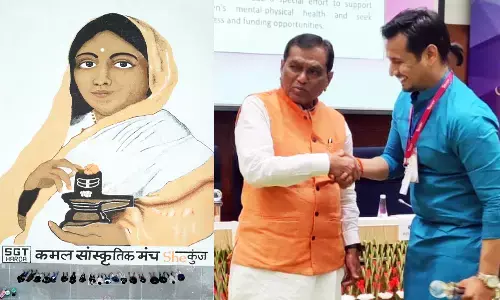 इंदौर में अनाज से देवी अहिल्या व स्क्रैप से राष्ट्रपति का चित्र बनाने वाली संस्था शीकुंज दिल्ली में हुई सम्मानित