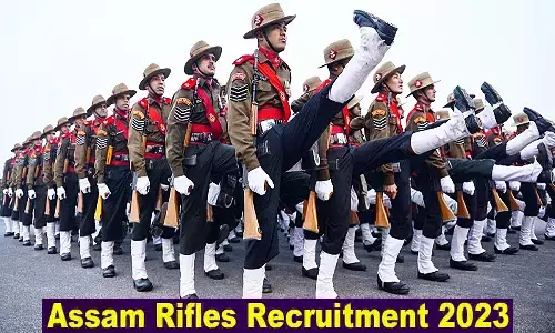 Assam Rifles Recruitment 2023: असम राइफल्स में निकली वैकेंसी, 10वीं पास युवा कर सकेंगे अप्लाई, फटाफट से जानें Assam Rifles Recruitment 2023: असम राइफल्स में निकली वैकेंसी, 10वीं पास युवा कर सकेंगे अप्लाई, फटाफट से जानें