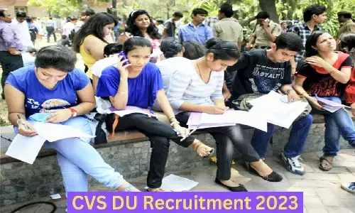 CVS DU Recruitment 2023: कॉलेज ऑफ वोकेशनल स्टडीज में 106 पदों पर निकली वैकेंसी, 15 अप्रैल तक कर सकेंगे आवेदन CVS DU Recruitment 2023: कॉलेज ऑफ वोकेशनल स्टडीज में 106 पदों पर निकली वैकेंसी, 15 अप्रैल तक कर सकेंगे आवेदन