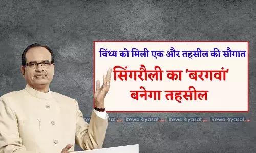 विंध्य को मिली एक और तहसील की सौगात: सिंगरौली का बरगवां तहसील बनेगा, शिवराज कैबिनेट ने दी मंजूरी