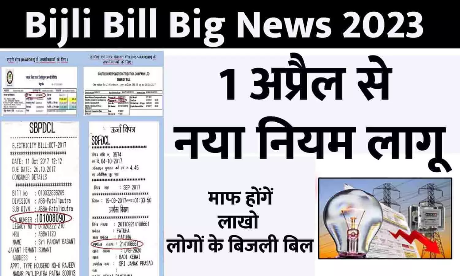 Bijli Bill Big News 2023: 1 अप्रैल से नया नियम लागू, माफ होंगें लाखो लोगों के बिजली बिल, फटाफट जाने Latest Update