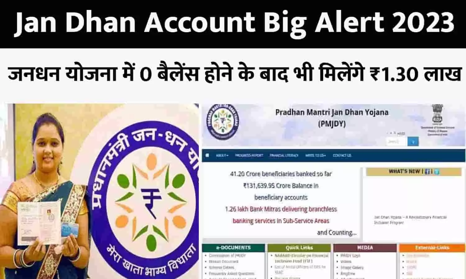 Jan Dhan Account Big Alert 2023: खुशखबरी! जनधन योजना में 0 बैलेंस होने के बाद भी मिलेंगे ₹1.30 लाख, बिन देर किए फटाफट उठाएं फायदा