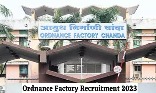 Ordnance Factory Recruitment 2023: ऑर्डिनेंस फैक्ट्री में अप्रेंटिस के पदों पर निकली वैकेंसी, कब तक कर सकेंगे अप्लाई जान लें Ordnance Factory Recruitment 2023: ऑर्डिनेंस फैक्ट्री में अप्रेंटिस के पदों पर निकली वैकेंसी, कब तक कर सकेंगे अप्लाई जान लें