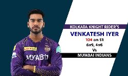 MI VS KKR LIVE: शतक लगाने के बाद वेंकटेश आउट! MI VS KKR LIVE: शतक लगाने के बाद वेंकटेश आउट!