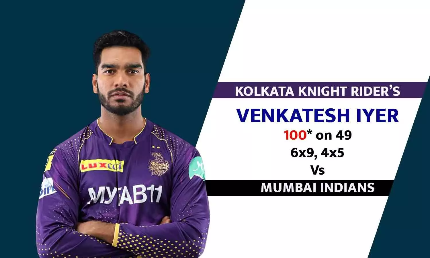 MI Vs KKR LIVE: 49 गेंदों में वेंकटेश का शतक MI Vs KKR LIVE: 49 गेंदों में वेंकटेश का शतक
