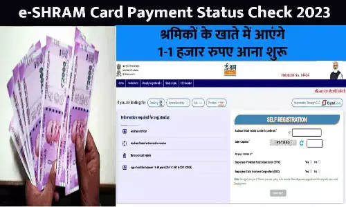 e-SHRAM Card Payment Status Check 2023: श्रमिकों के खाते में आएंगे 1-1 हजार रुपए आना शुरू,  फटाफट चेक करे अपनी किस्त