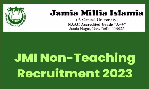 Jamia Millia Islamia Recruitment 2023: जामिया मिलिया इस्लामिया ने निकाली 241 पदों की भर्ती, जानें आवेदन की प्रक्रिया Jamia Millia Islamia Recruitment 2023: जामिया मिलिया इस्लामिया ने निकाली 241 पदों की भर्ती, जानें आवेदन की प्रक्रिया