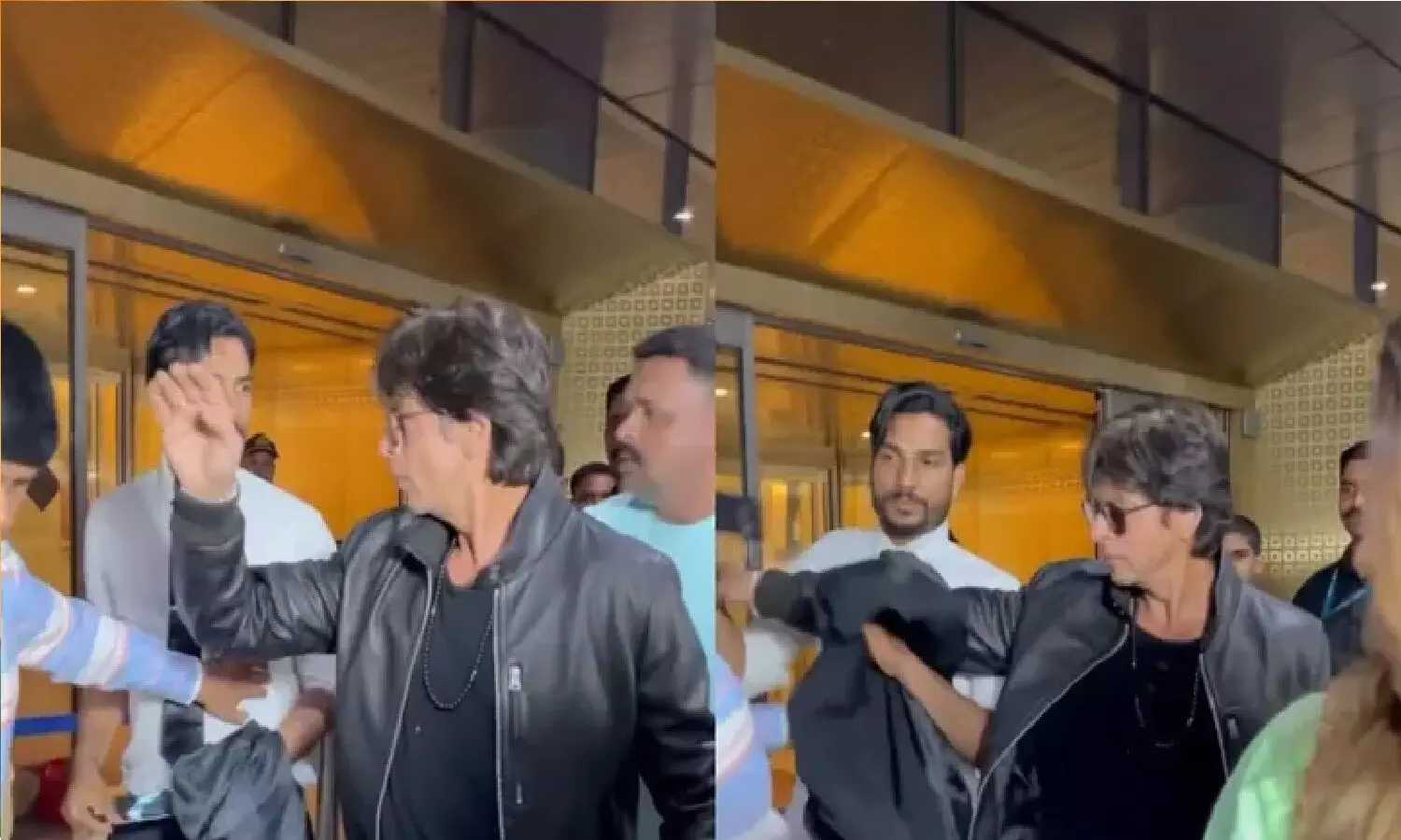 शाहरुख़ खान ने सेल्फी ले रहे फैन के साथ बहुत बुरा बर्ताव कर दिया! वीडियो देखें
