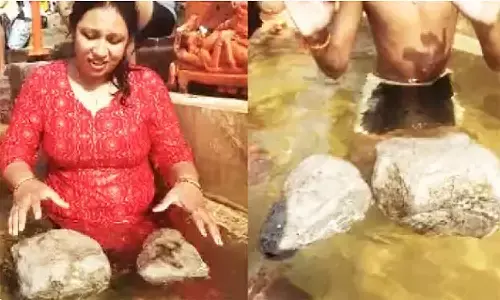 एमपी की नर्मदा नदी में पत्थरों को तैरता देख अचरज में पड़ गए लोग, वैज्ञानिकों ने कही यह बात