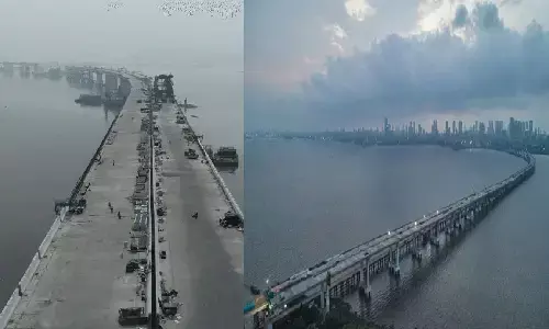 Mumbai Trans Harbour Link: मुंबई में बन रहा भारत का सबसे बड़ा समुद्री पुल! पता है लागत कितनी है? Mumbai Trans Harbour Link: मुंबई में बन रहा भारत का सबसे बड़ा समुद्री पुल! पता है लागत कितनी है?