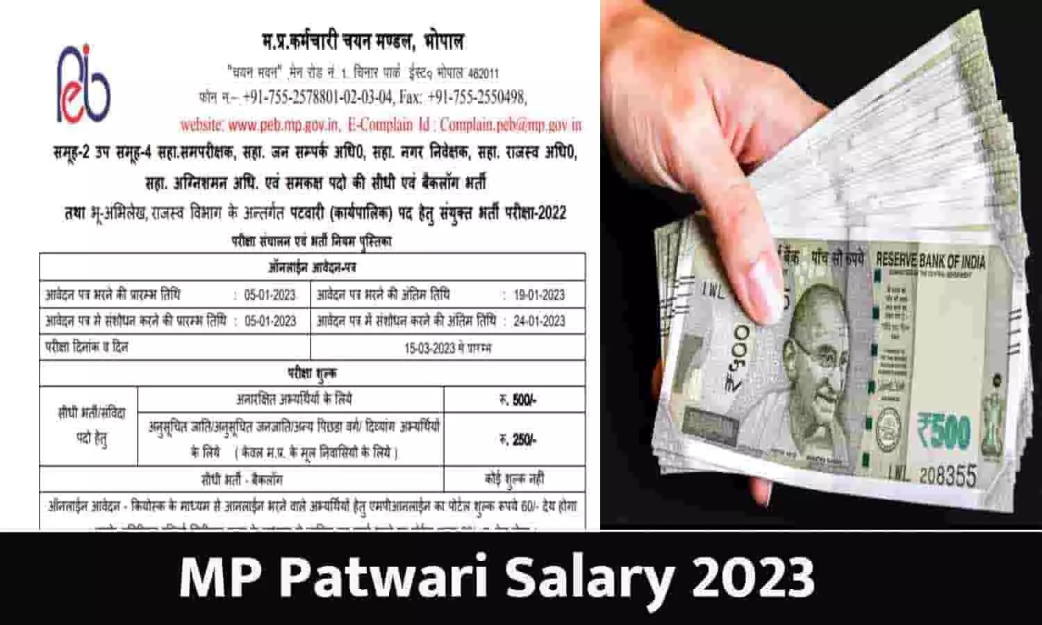 MP Patwari 2023 Me Salary Kitni Milegi: मध्यप्रदेश पटवारी भर्ती में वेतन कितना मिलेगा 2023