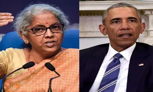 वित्त मंत्री निर्मला सीतारमण ने बराक ओबामा को आईना दिखा दिया! कहा- Obama ने मुस्लिम देशों में बम गिराए वित्त मंत्री निर्मला सीतारमण ने बराक ओबामा को आईना दिखा दिया! कहा- Obama ने मुस्लिम देशों में बम गिराए