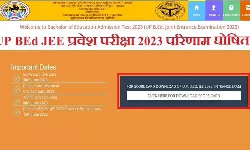 Bundelkhand University ने जारी किया UP BEd JEE Result 2023, चेक करें Direct Link और Topper List Bundelkhand University ने जारी किया UP BEd JEE Result 2023, चेक करें Direct Link और Topper List