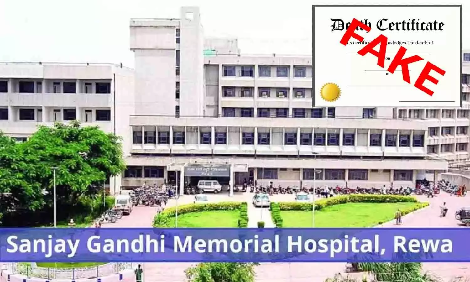 रीवा के SGMH की फर्जी वेबसाइट से जारी हो रहें जन्म-मृत्यु प्रमाण पत्र, सरकारी अस्पताल के सील-मुहर लगाकर फ्रॉड