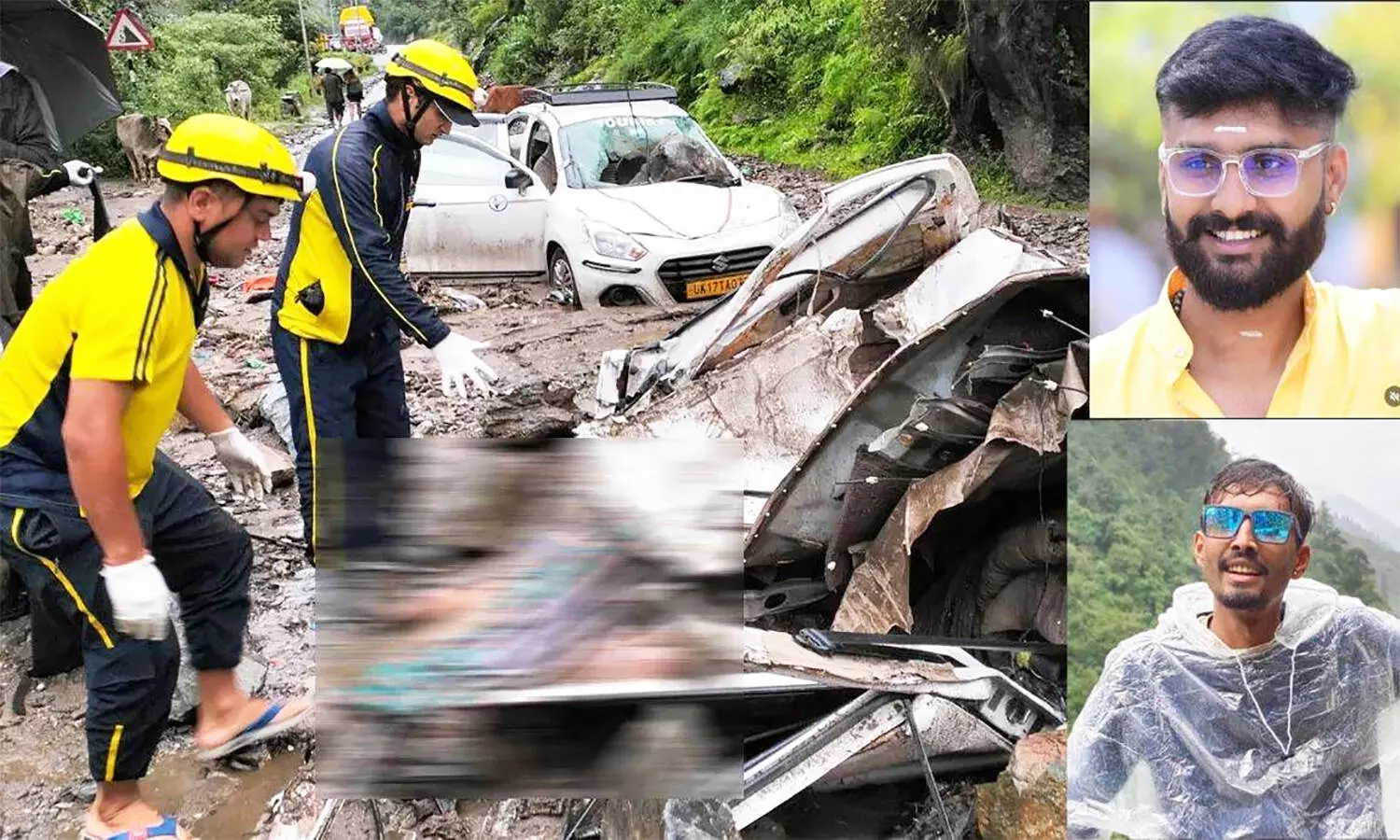 एमपी के तीन लोगों की मौत, आधा दर्जन से अधिक हुए घायल, उत्तराखंड के गंगोत्री में पहाड़ से वाहनों पर गिर गया मलबा