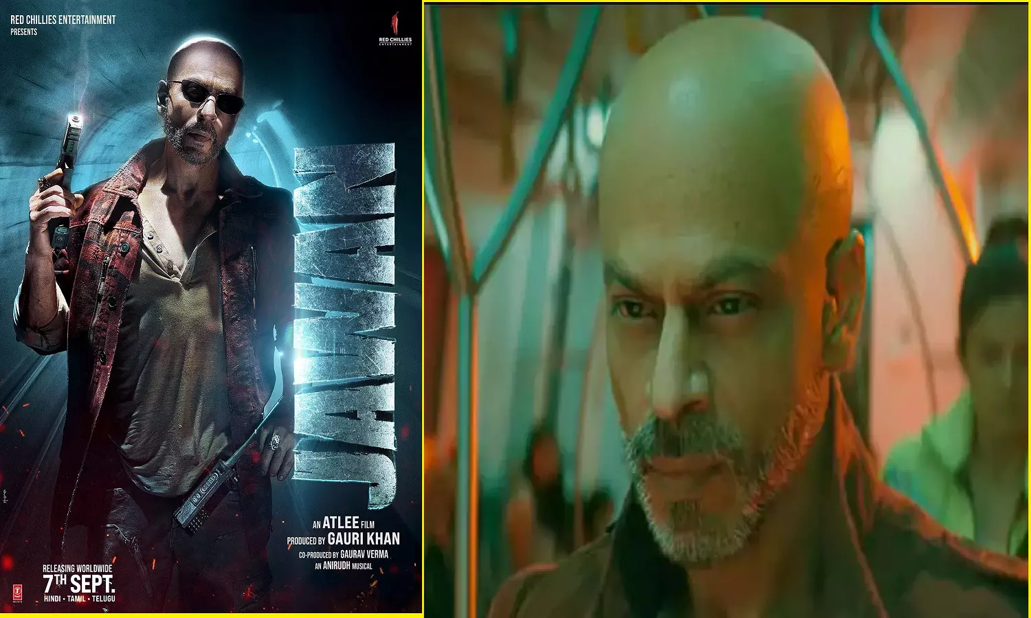 SRK Bald Look: Jawan के लिए Shahrukh Khan सचमुच में गंजे हो गए? जवान का ऑफिशियल पोस्टर आउट