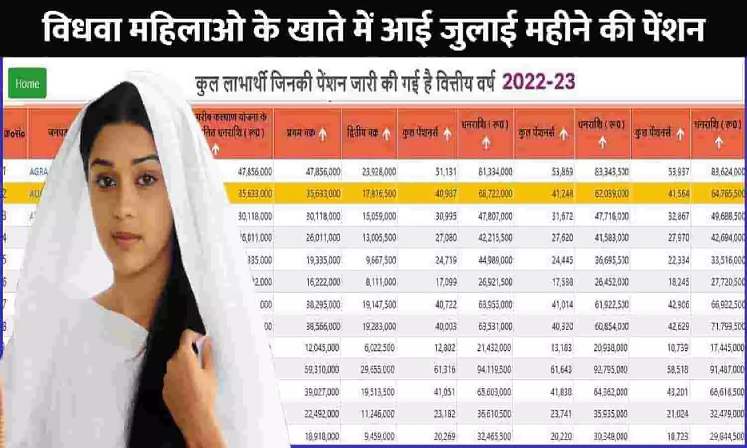 Vidhwa Pension Yojana List 2023