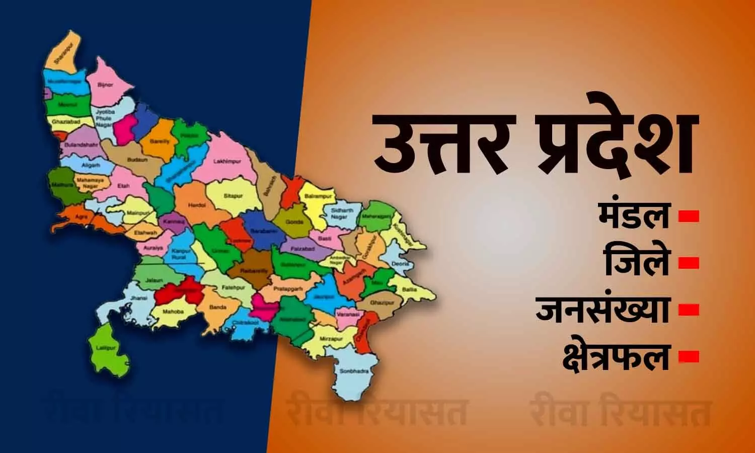 UP में कितने जिले हैं... जानिए उत्तर प्रदेश के सभी जिलों के नाम, मंडल, आबादी और क्षेत्रफल के बारे में