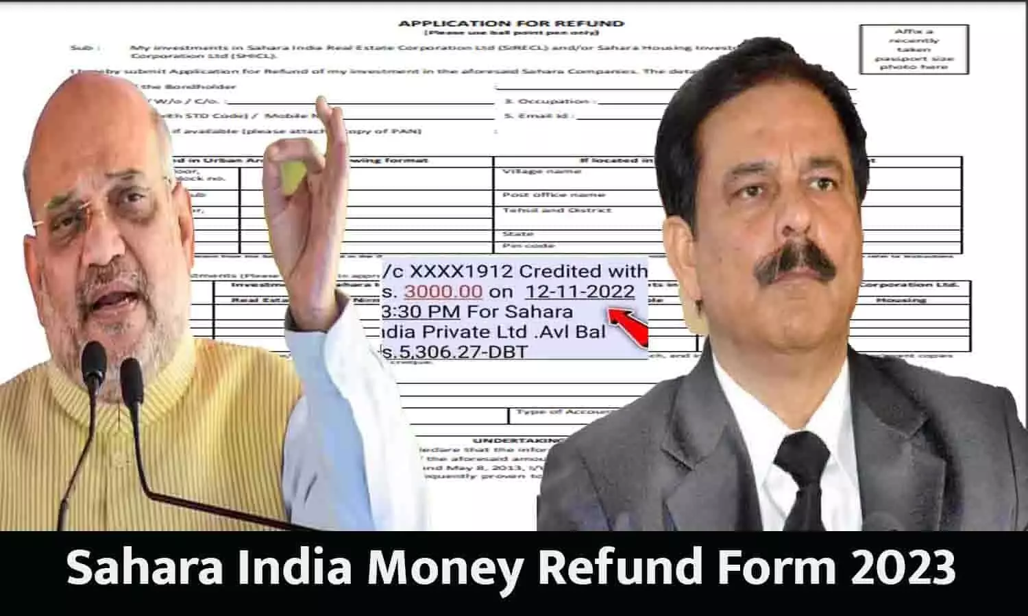 Sahara India Money Refund Form