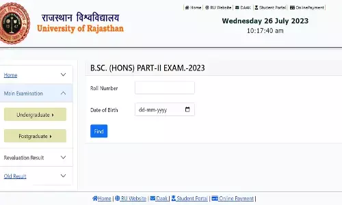 Rajasthan University BSC Result 2023 जारी, ऐसे करें चेक