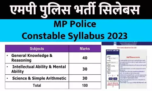 MP Police Syllabus 2023 In Hindi | एमपी पुलिस भर्ती सिलेबस