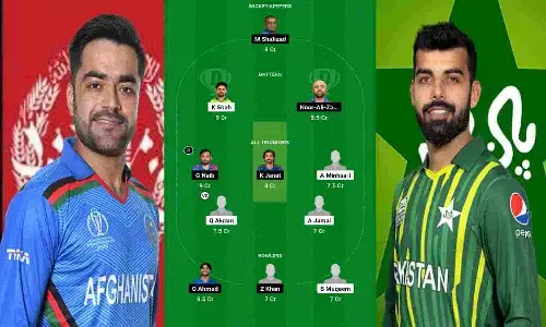 PAK vs AFG Dream11 Prediction In Hindi: मोहम्मद रिजवान कप्तान तो राशिद खान उपकप्तान, इन खिलाड़ियों को करे ड्रीम11 में शामिल, रातोरात बन जायेंगे 2 करोड़ के मालिक PAK vs AFG Dream11 Prediction In Hindi: मोहम्मद रिजवान कप्तान तो राशिद खान उपकप्तान, इन खिलाड़ियों को करे ड्रीम11 में शामिल, रातोरात बन जायेंगे 2 करोड़ के मालिक
