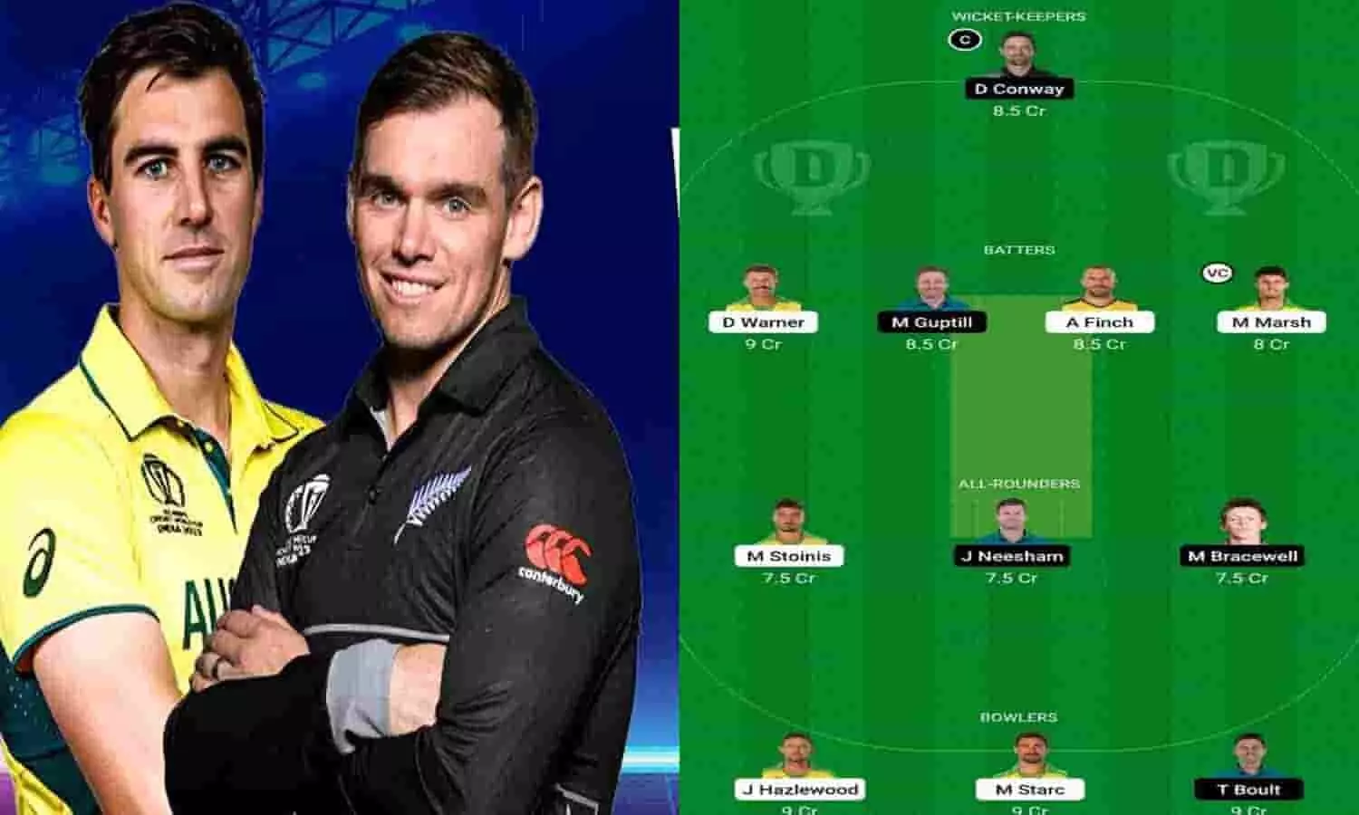 Australia vs New Zealand Dream11 Prediction In Hindi: 1.5 करोड़ पाने के लिए इन खिलाड़ियों को करे ड्रीम11 में शामिल