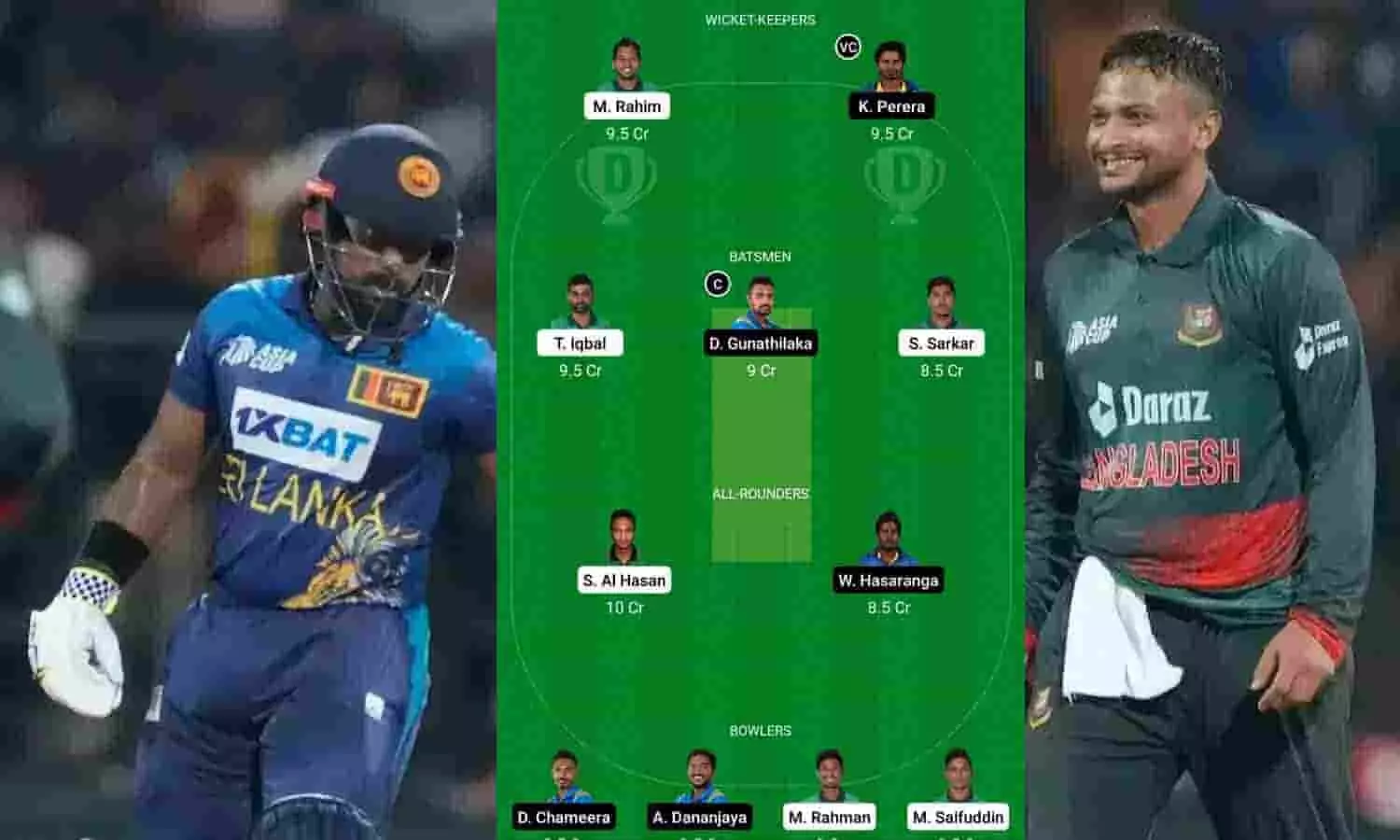 Bangladesh Vs Sri Lanka Dream11