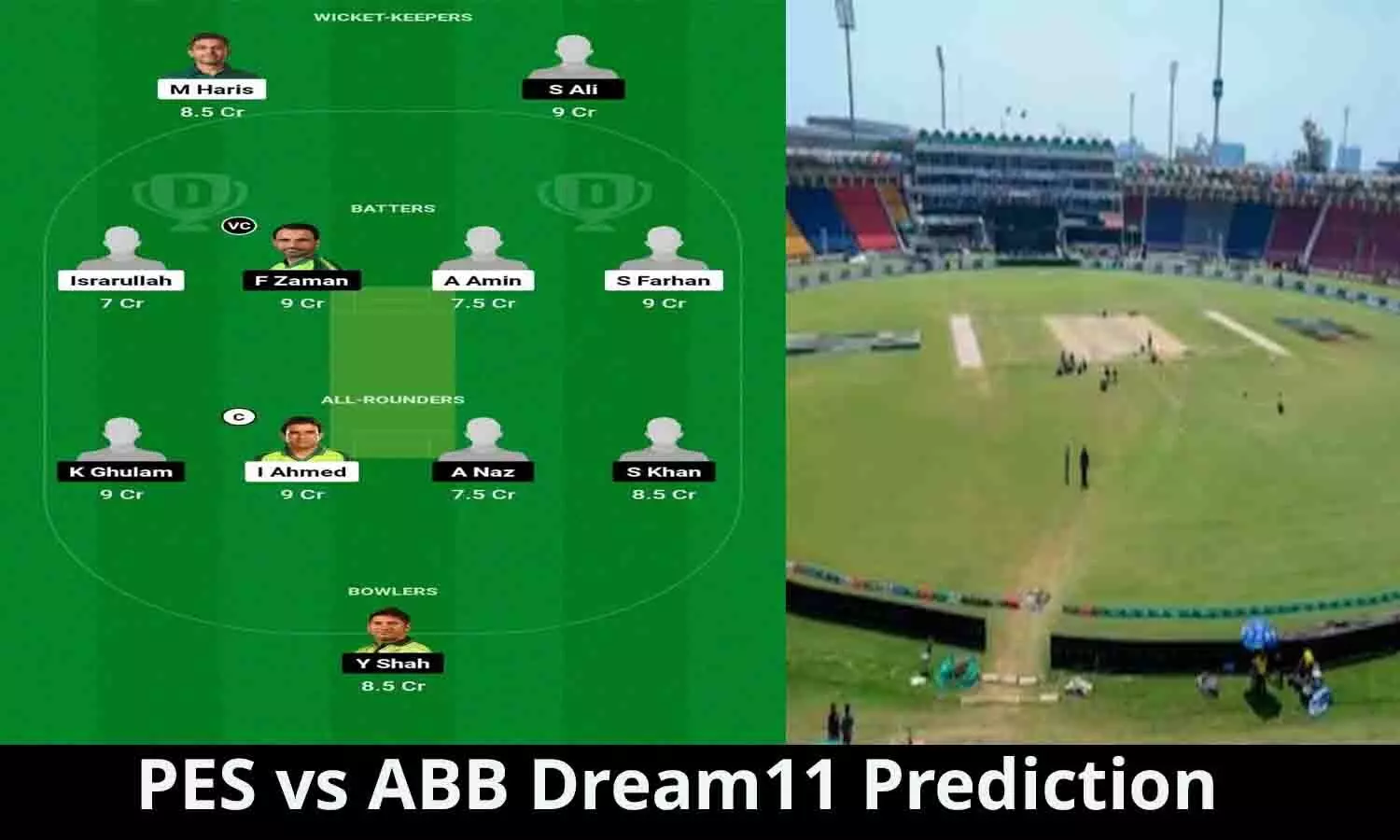 PES vs ABB Dream11 Prediction