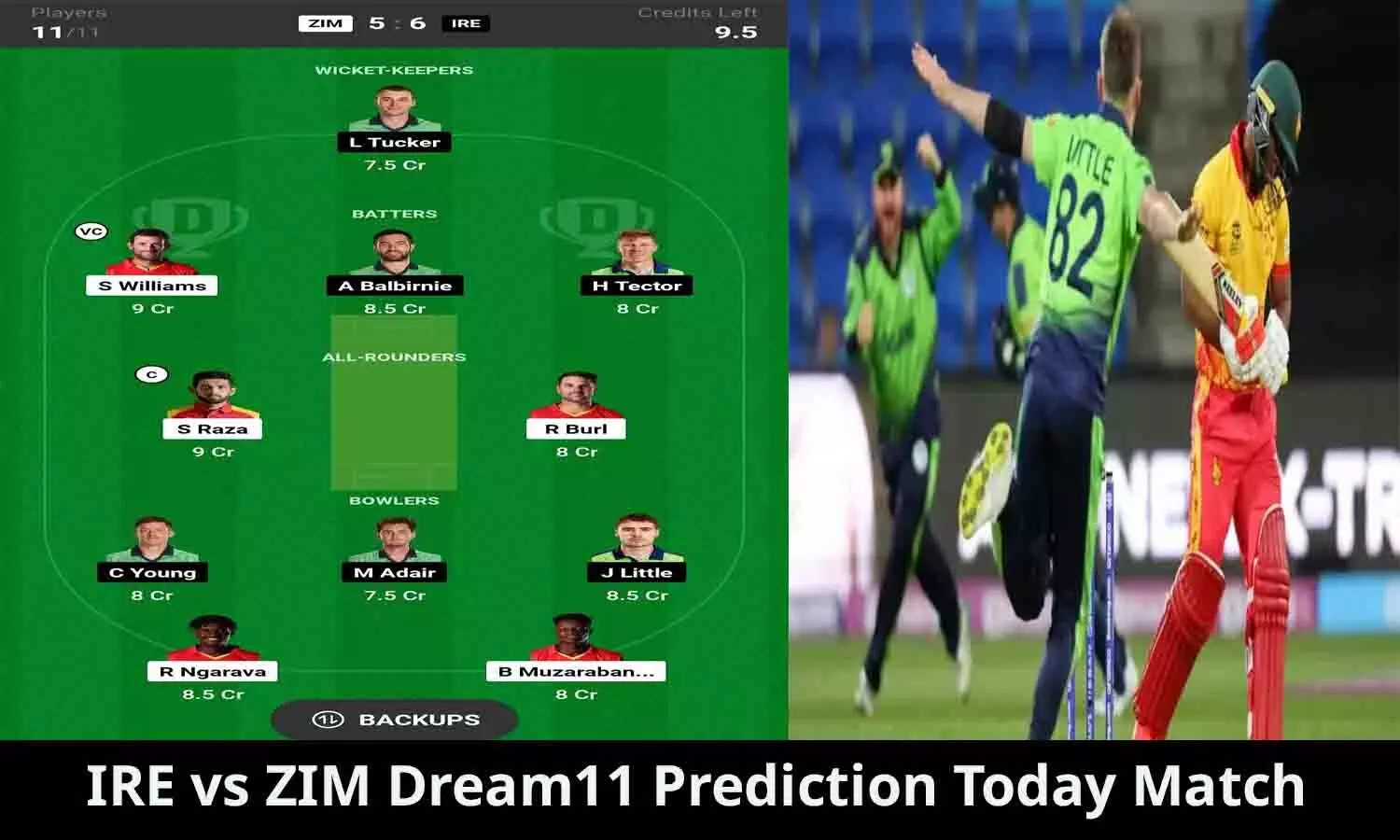 IRE vs ZIM Dream11 Prediction Today Match In Hindi: मालामाल बनने के लिए इन खिलाड़ियों को करे ड्रीम 11 में शामिल, तुरंत ध्यान दे