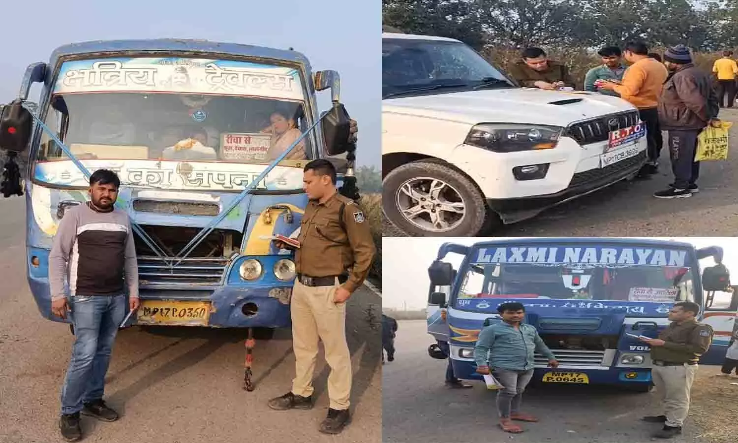 रीवा: गुना हादसे के बाद यात्री बसों पर चला RTO का डंडा, 16 बसों पर की गई ₹46500 चालानी कार्रवाई रीवा: गुना हादसे के बाद यात्री बसों पर चला RTO का डंडा, 16 बसों पर की गई ₹46500 चालानी कार्रवाई