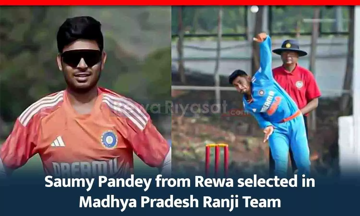 Saumy Pandey from Rewa selected in Madhya Pradesh Ranji Team, Was the Vice-Captain of Team India in U-19 World Cup