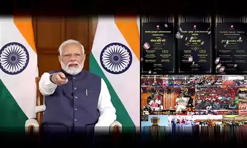 PM मोदी ने 16961 करोड़ की विकास परियोजनाओं का किया लोकार्पण एवं शिलान्यास, मध्यप्रदेश की सभी तहसीलों में साइबर तहसील का हुआ शुभारंभ